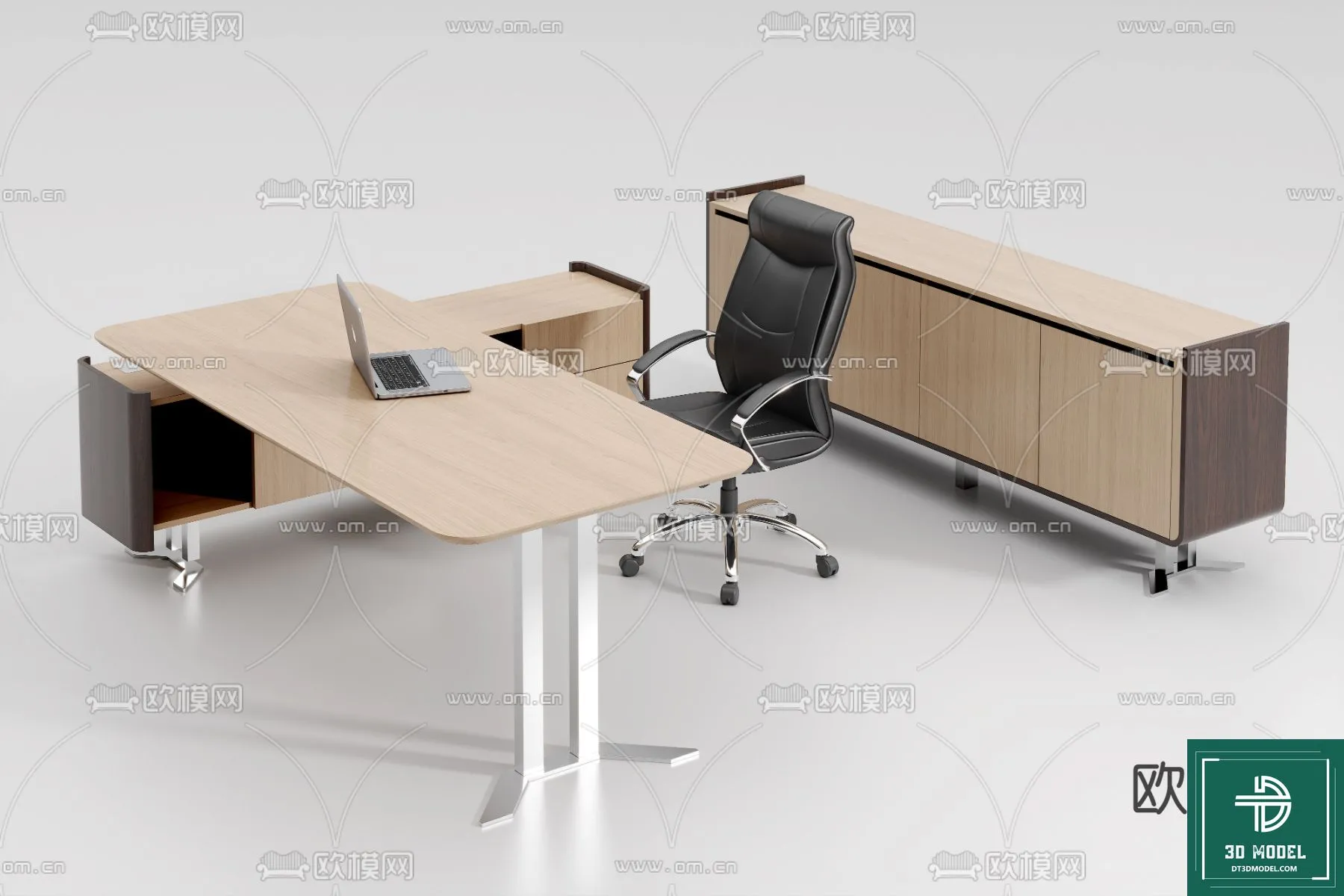 Desk 3D Model for Office – Furniture and Interior Design – 049