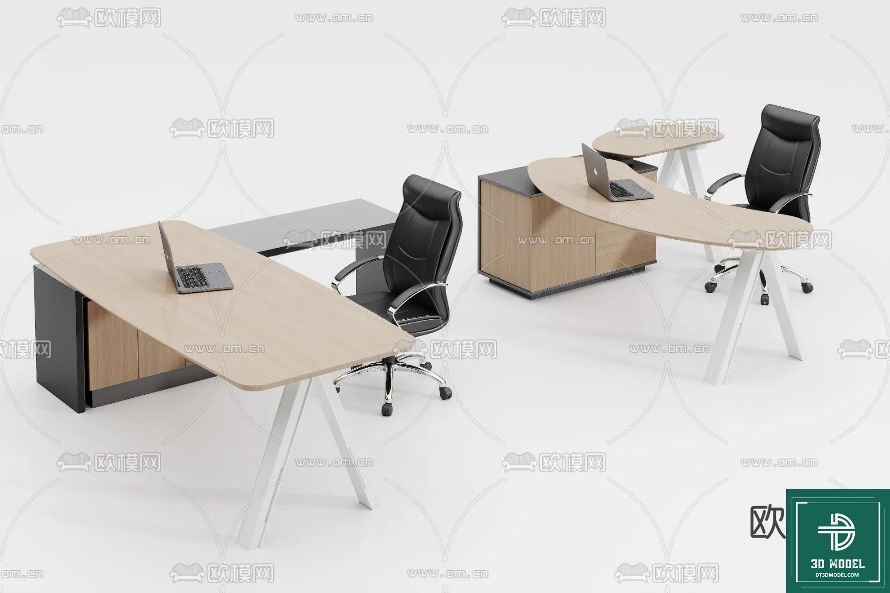 Desk 3D Model for Office – Furniture and Interior Design – 051