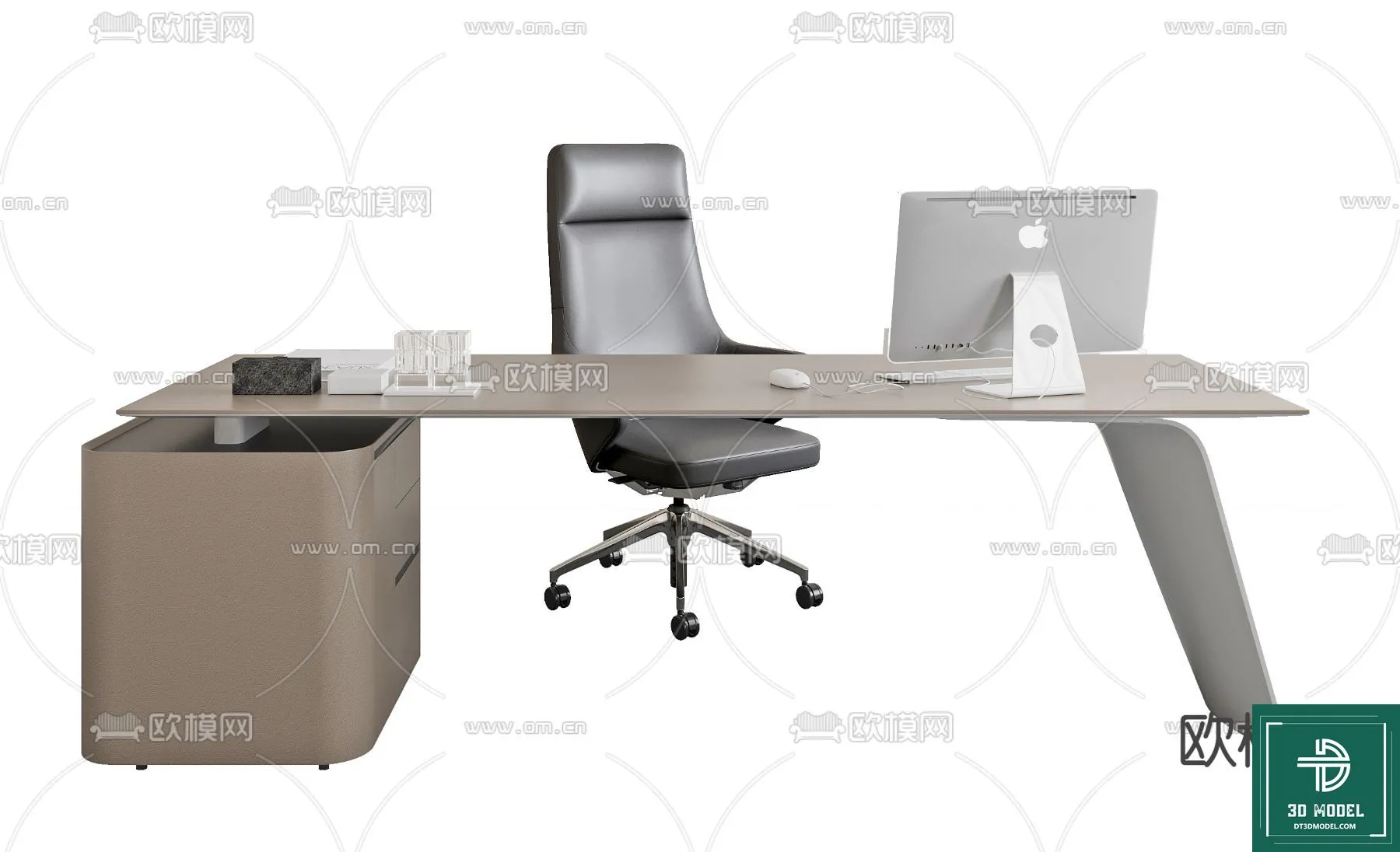 Desk 3D Model for Office – Furniture and Interior Design – 053