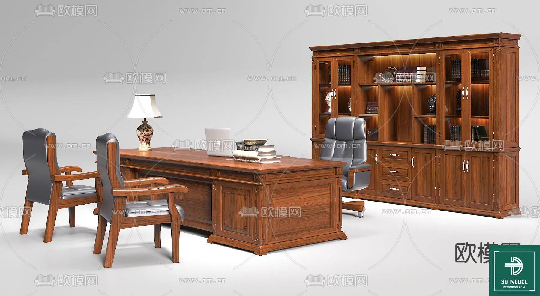 Desk 3D Model for Office – Furniture and Interior Design – 054