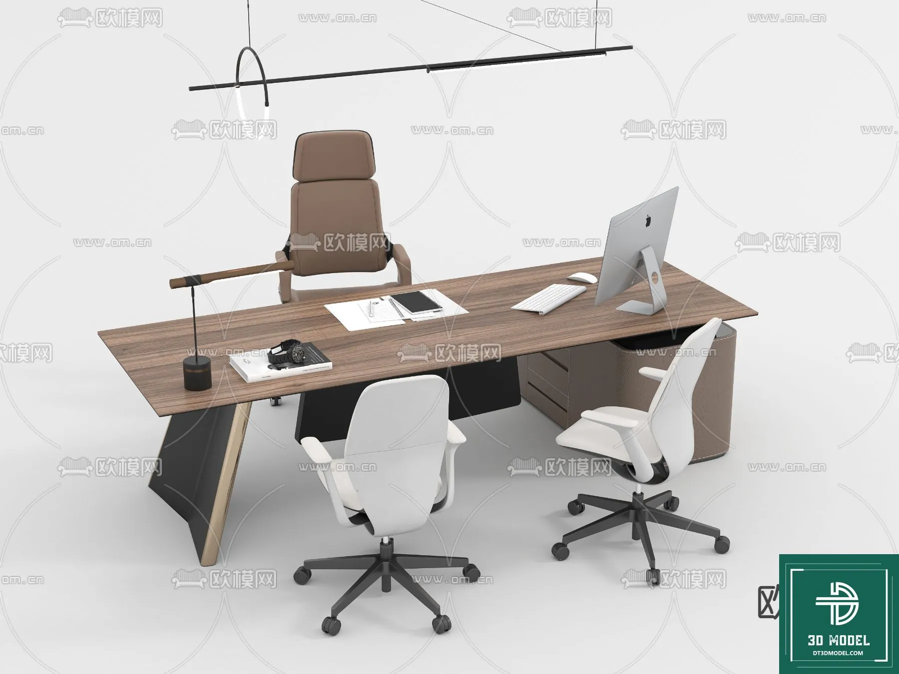 Desk 3D Model for Office – Furniture and Interior Design – 064