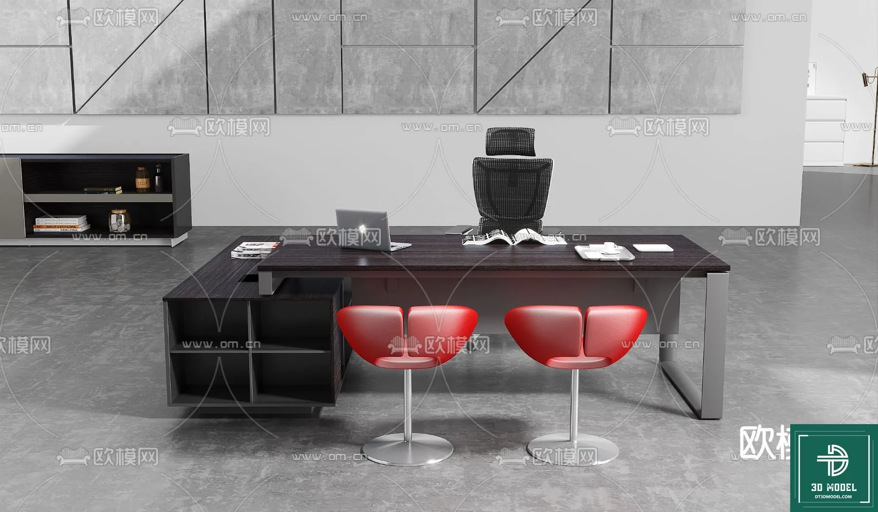 Desk 3D Model for Office – Furniture and Interior Design – 066