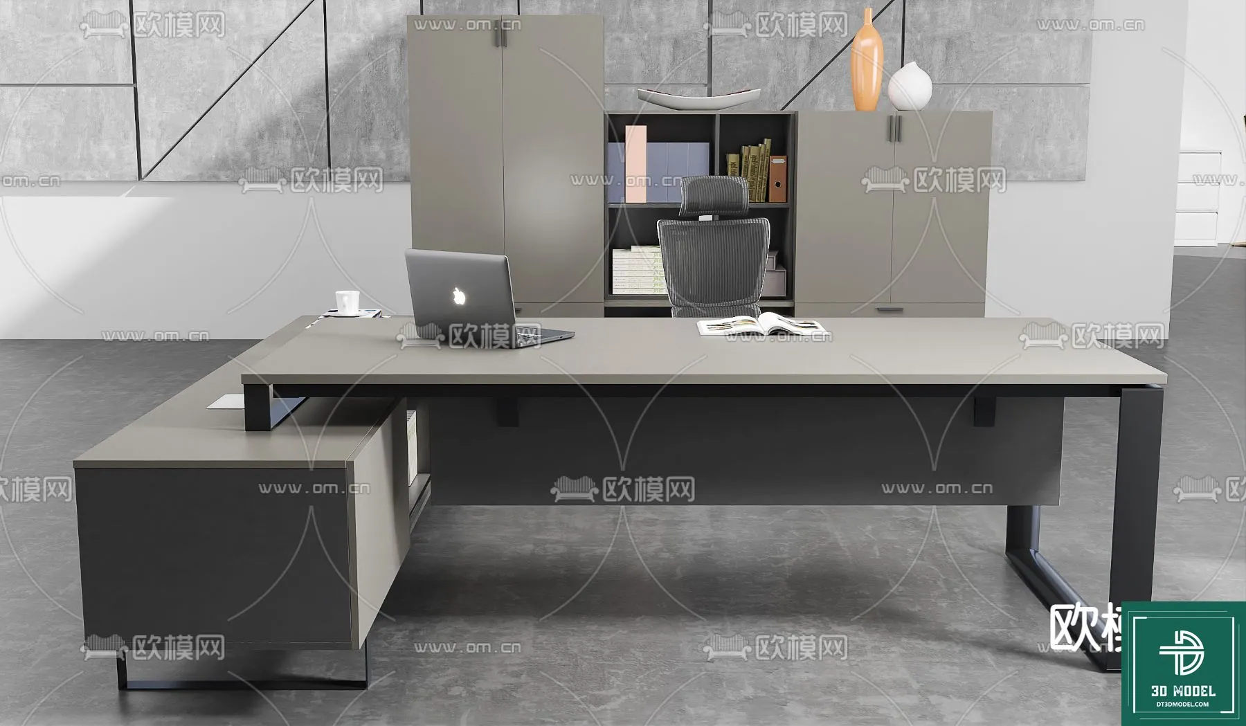 Desk 3D Model for Office – Furniture and Interior Design – 067