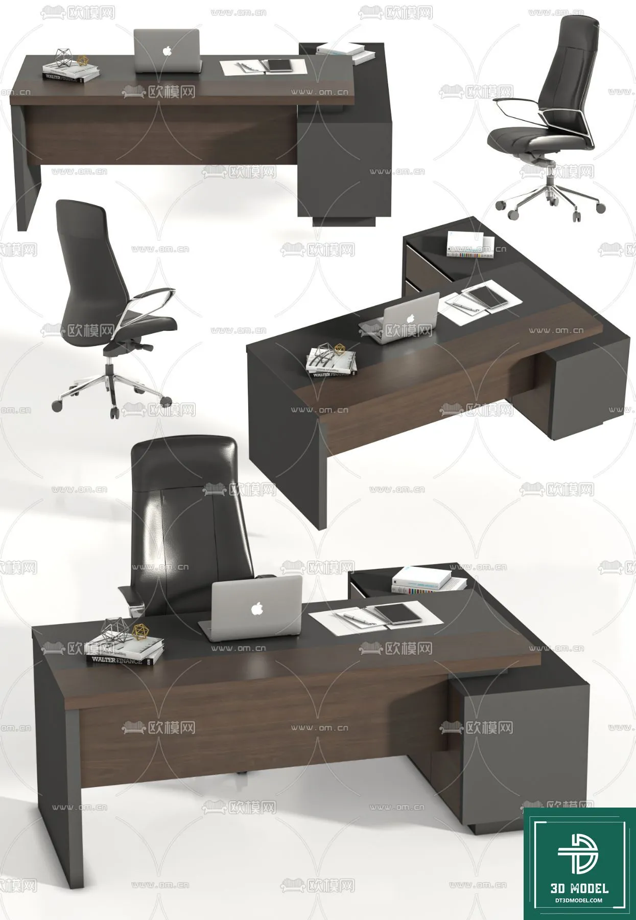 Desk 3D Model for Office – Furniture and Interior Design – 069