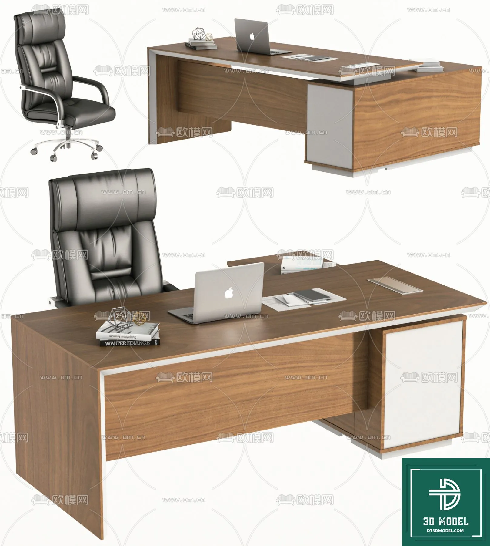 Desk 3D Model for Office – Furniture and Interior Design – 070