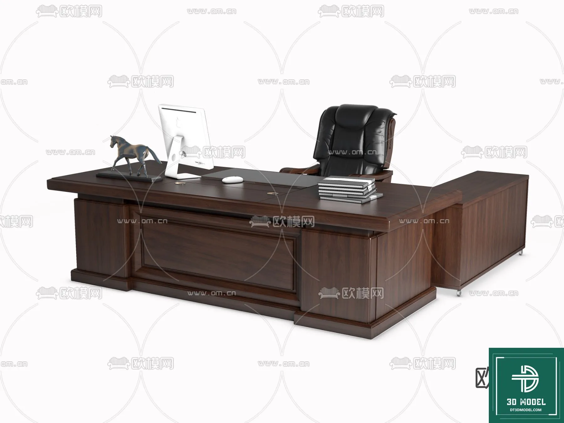 Desk 3D Model for Office – Furniture and Interior Design – 075