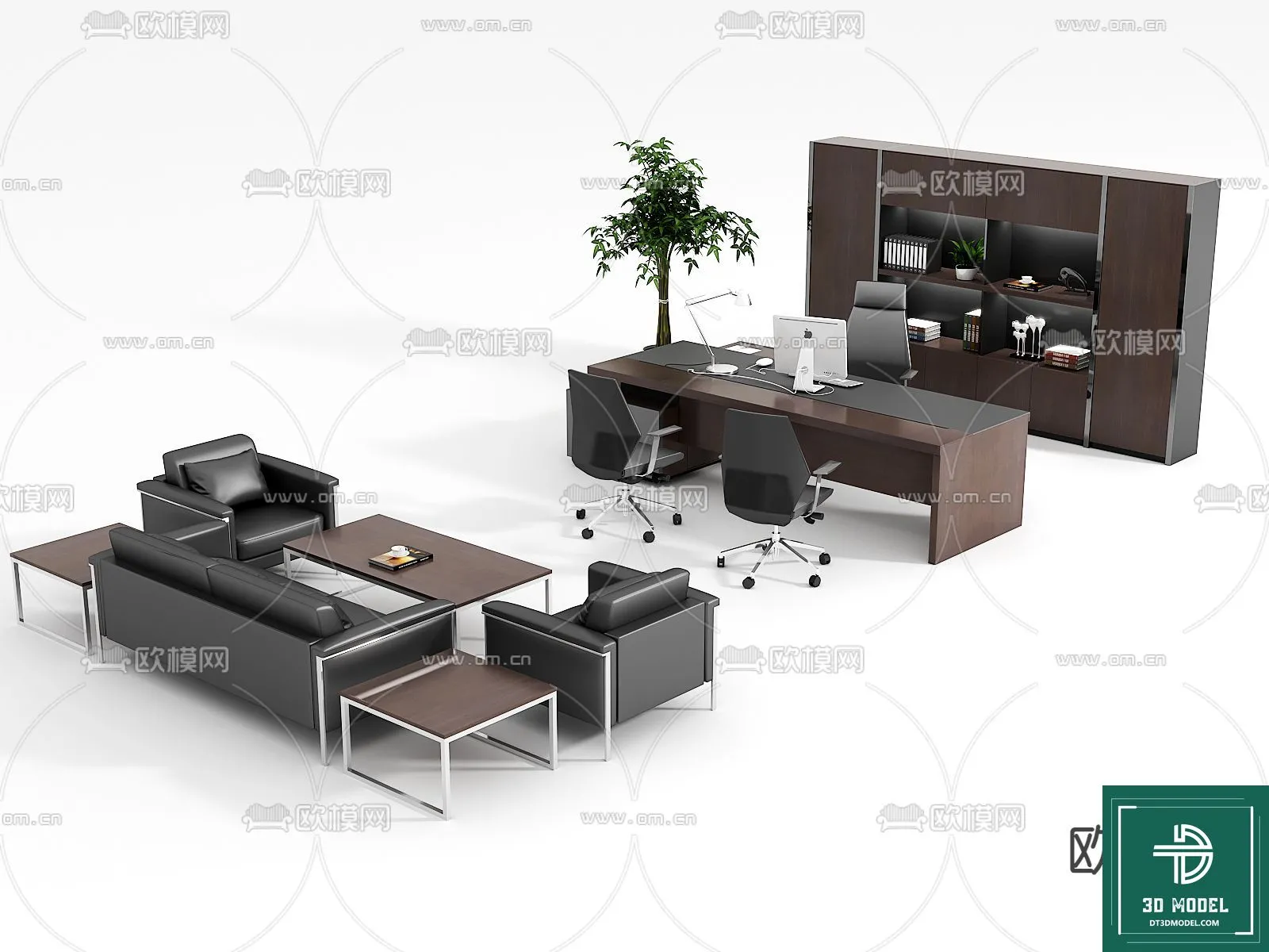 Desk 3D Model for Office – Furniture and Interior Design – 082