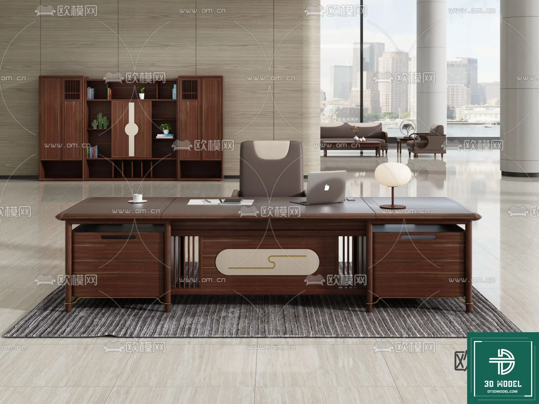 Desk 3D Model for Office – Furniture and Interior Design – 087