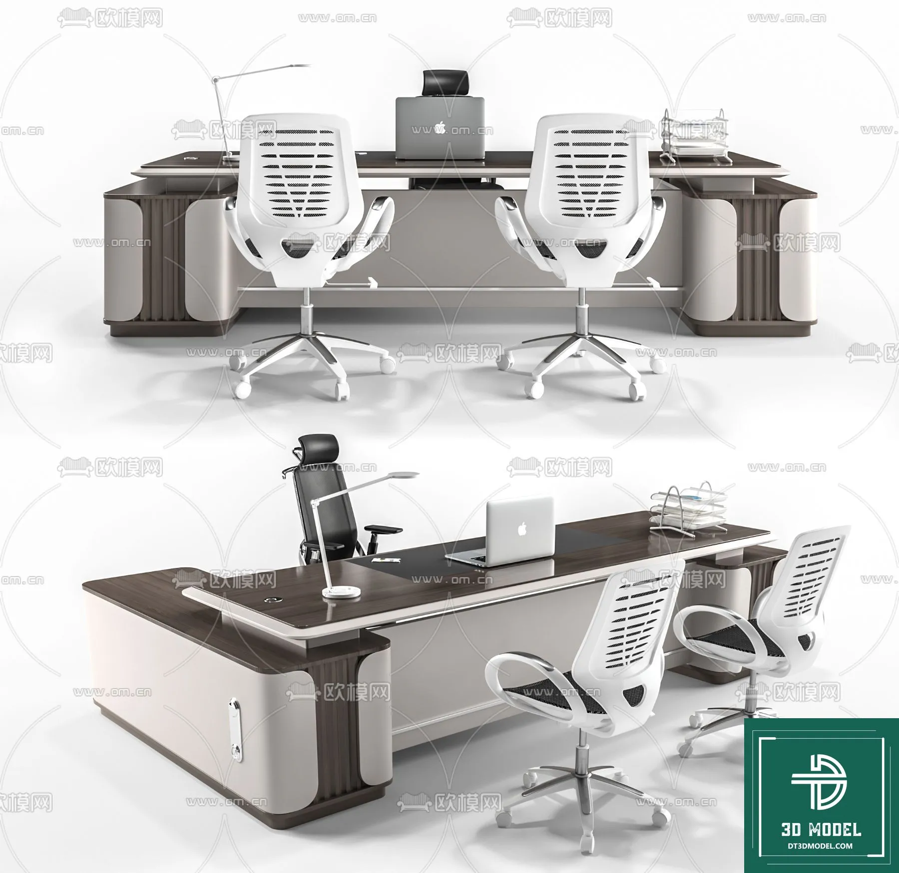 Desk 3D Model for Office – Furniture and Interior Design – 088