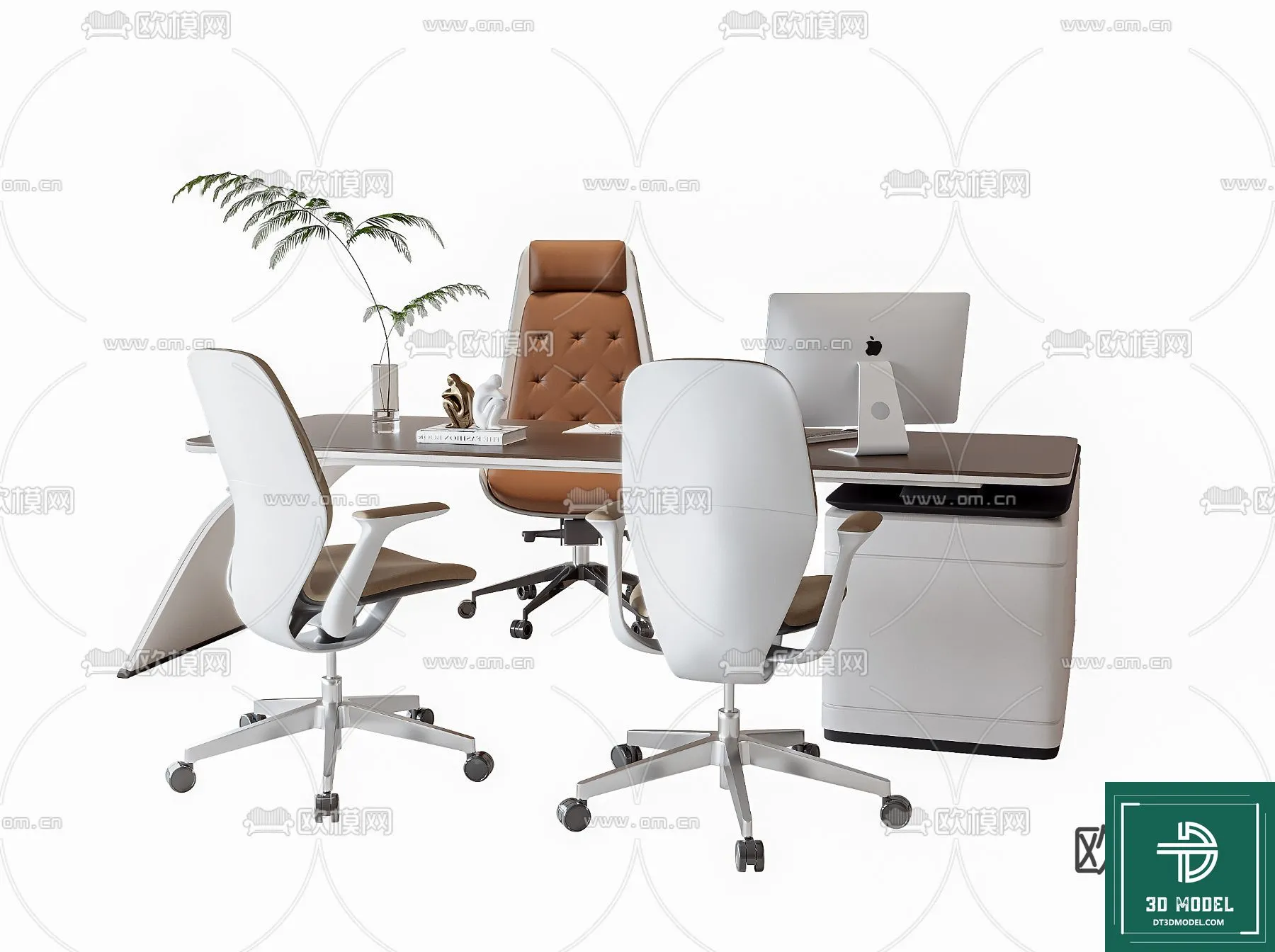 Desk 3D Model for Office – Furniture and Interior Design – 091