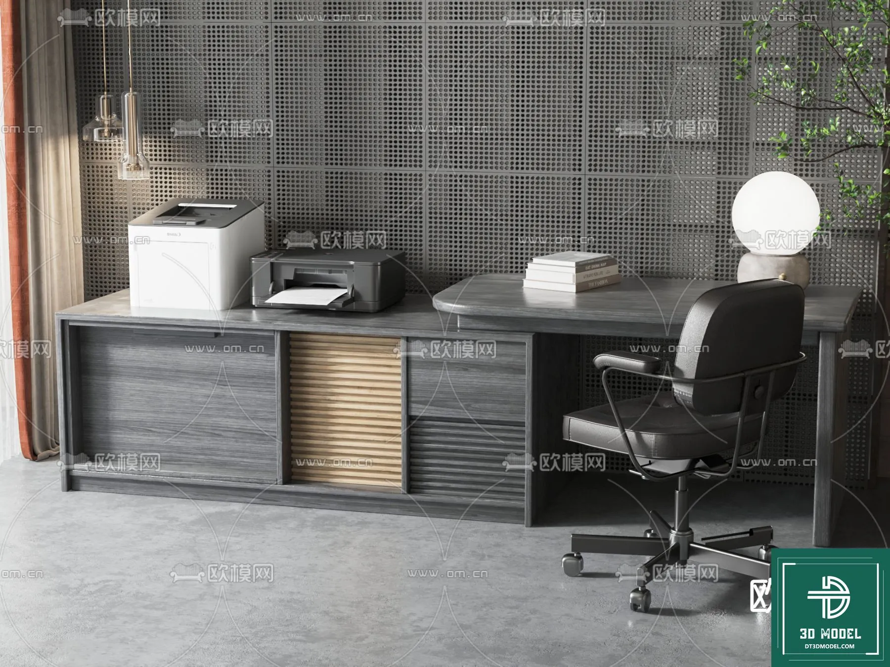 Desk 3D Model for Office – Furniture and Interior Design – 094