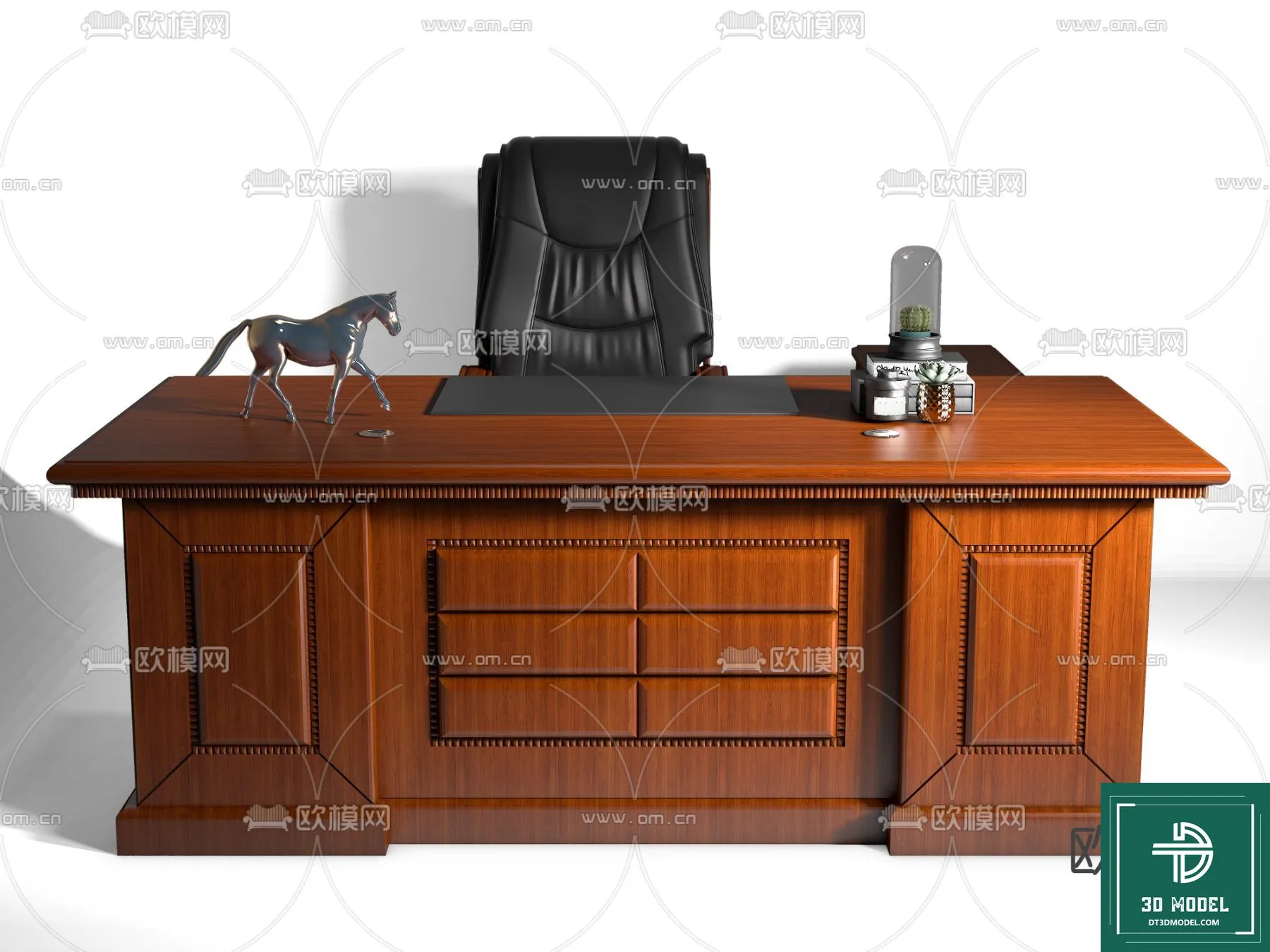 Desk 3D Model for Office – Furniture and Interior Design – 099