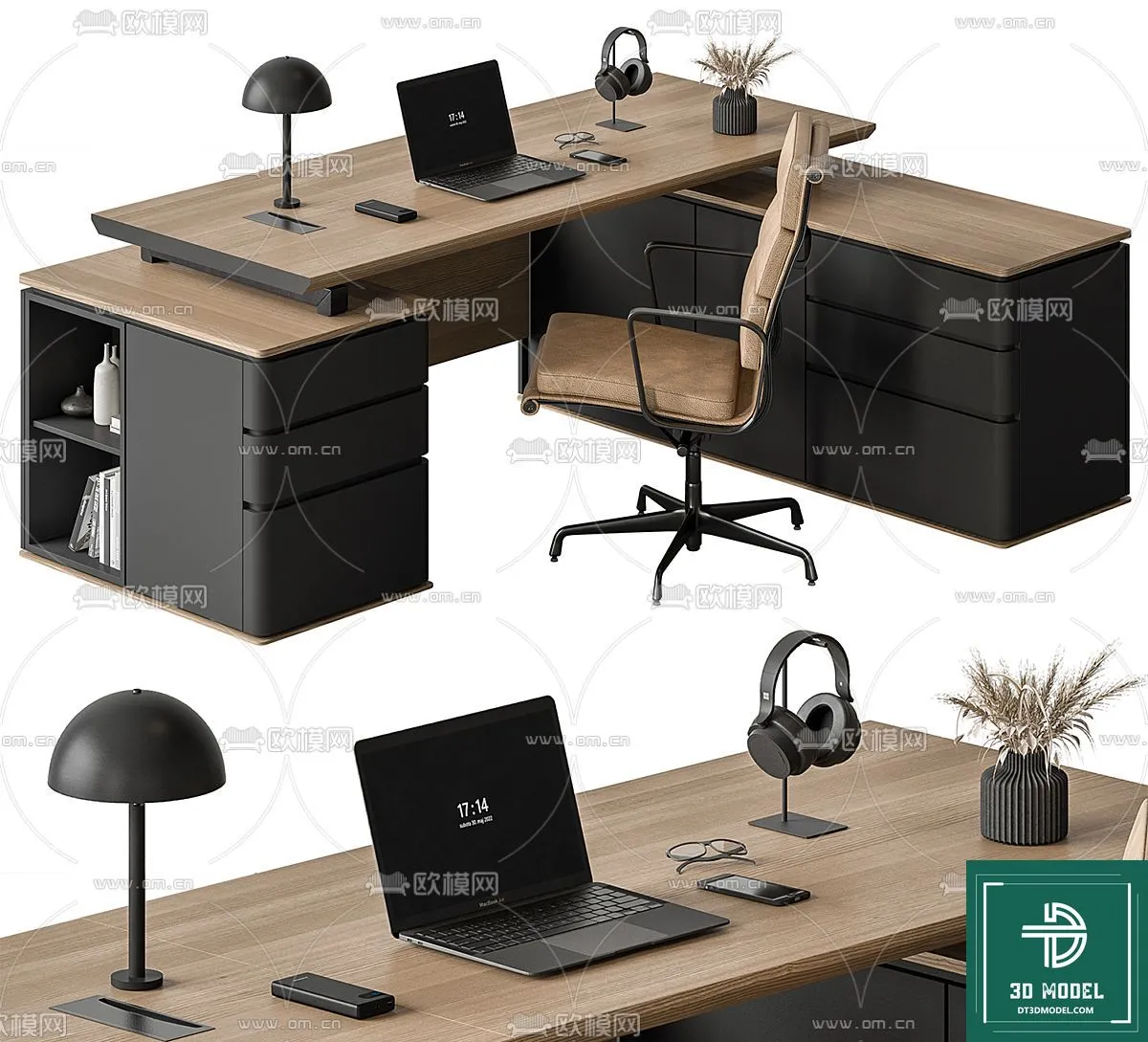 Desk 3D Model for Office – Furniture and Interior Design – 104