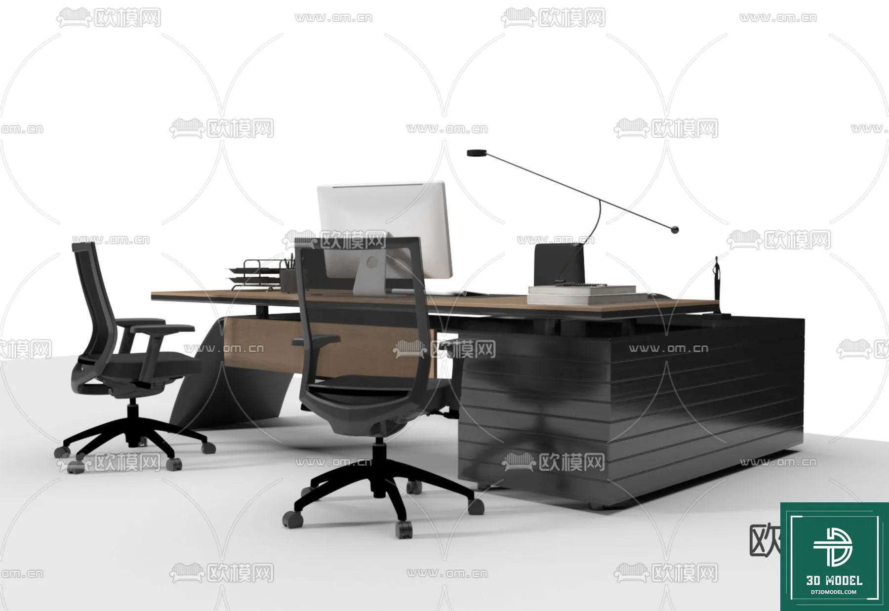 Desk 3D Model for Office – Furniture and Interior Design – 109