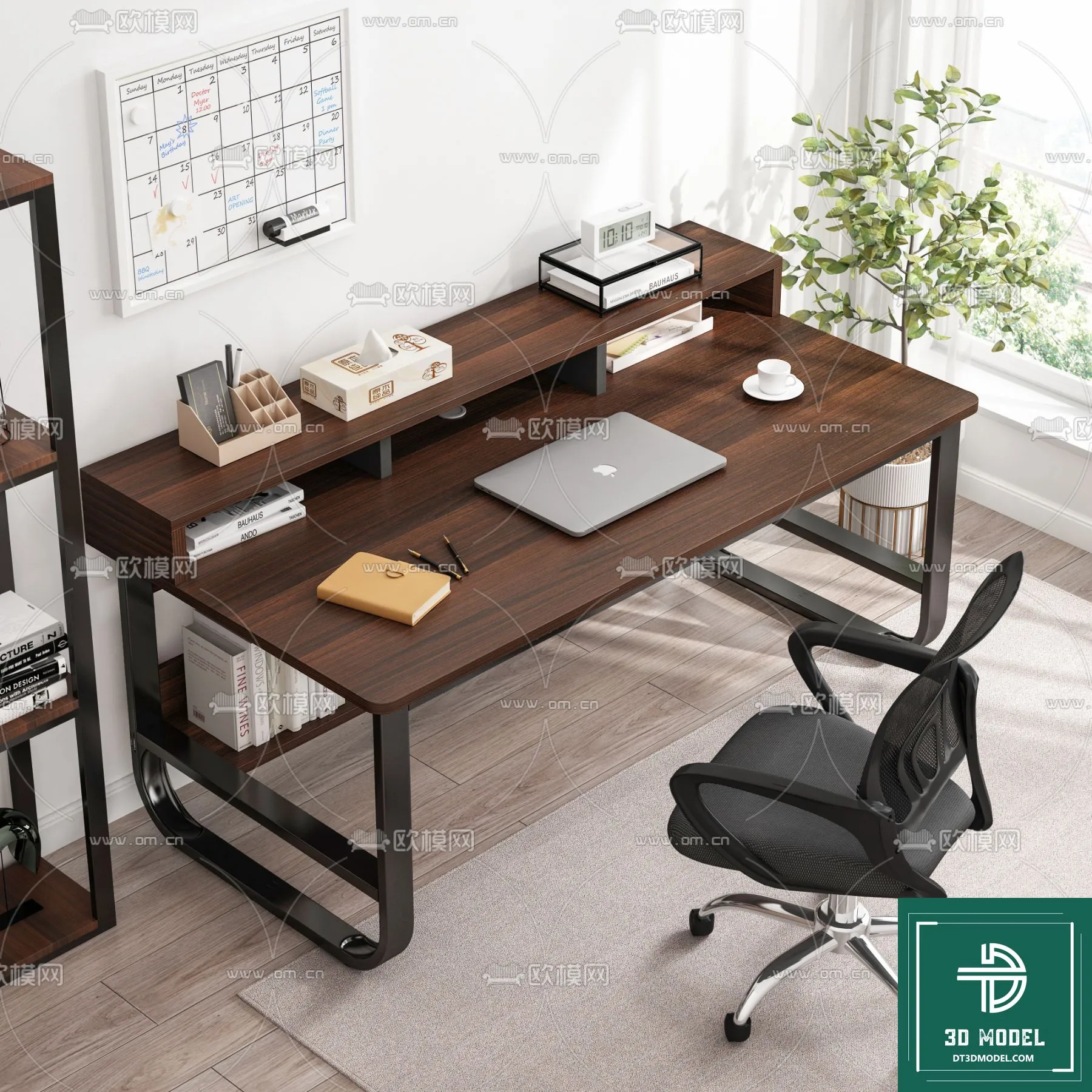 Desk 3D Model for Office – Furniture and Interior Design – 112