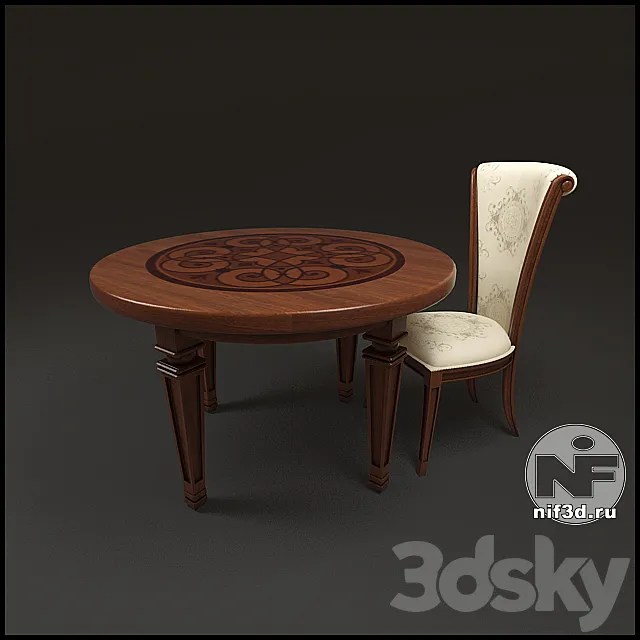 Desk and Chair 3DS Max Model