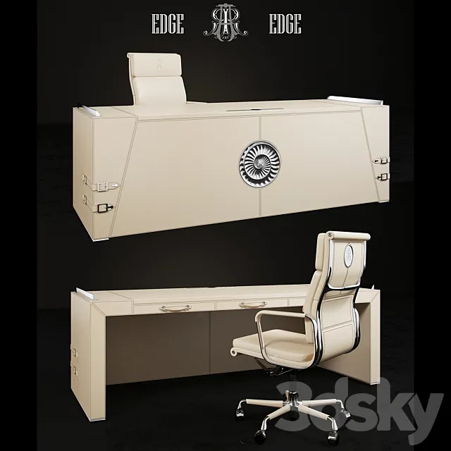 Desk and chair ART EDGE 3DS Max Model