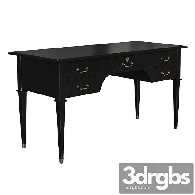 Desk bureau noir 5 tiroirs en acacia massif noir gris perle gris nuance – cenacle 2 3dsmax Download
