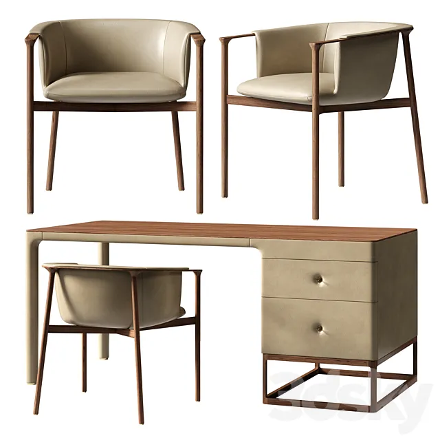 Desk + chair by SUREECO 3DSMax File