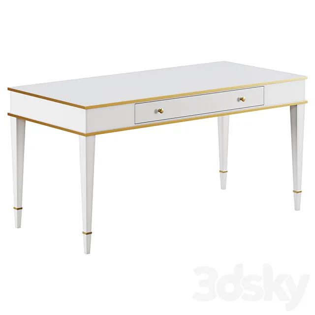 Desk Kelly Desk White 3ds Max