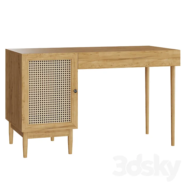 Desk Roshal-2 Wood 3DS Max Model