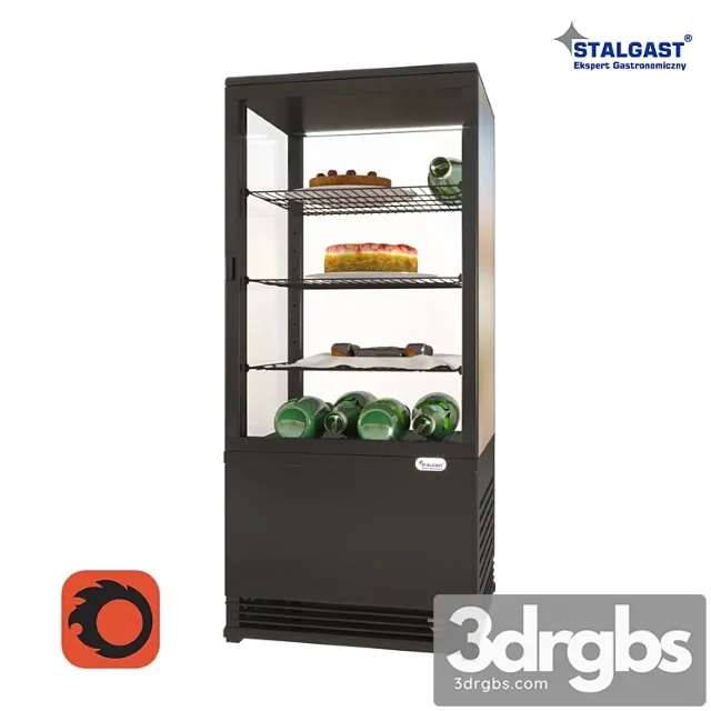 Desktop Refrigeration Showcase Stalgast 852171 With Products 3dsmax Download