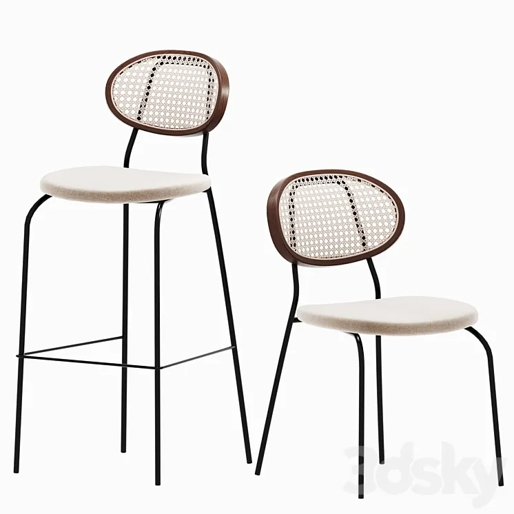 Dester chairs 3DS Max