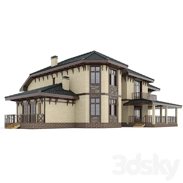 Detached house 3DS Max Model