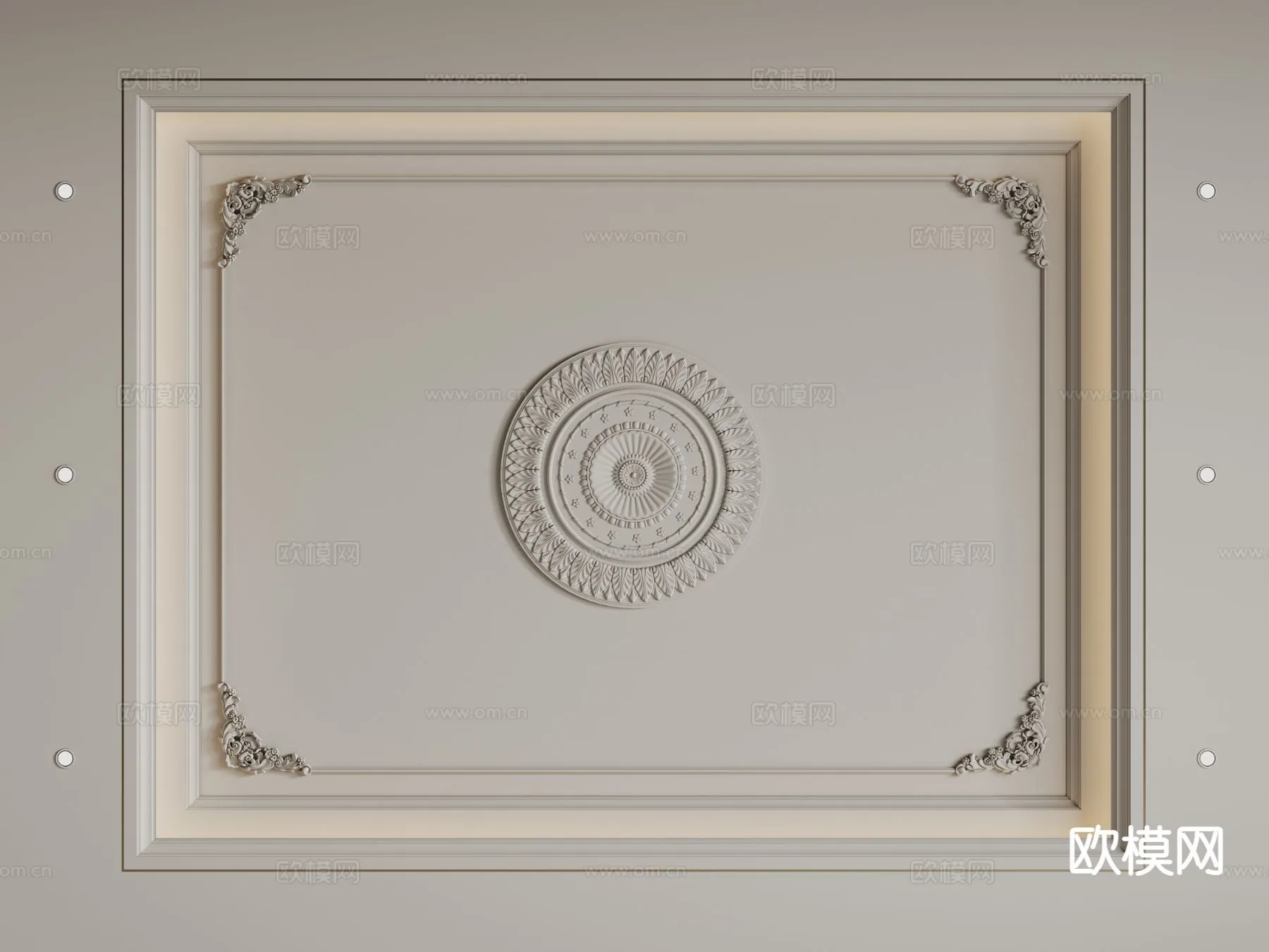 DETAIL – CEILING – 3D Model For Interior Design – 11558