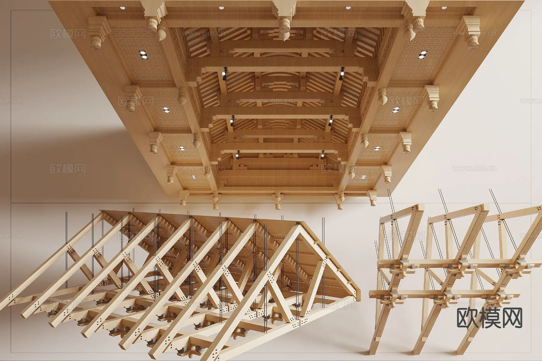 DETAIL – CEILING – 3D Model For Interior Design – 11563