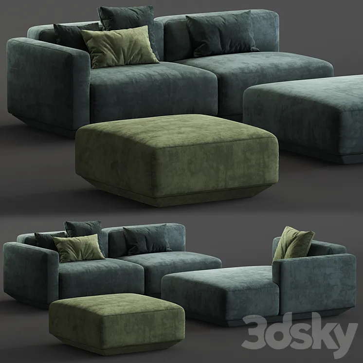 Develius modular sofa 3DS Max
