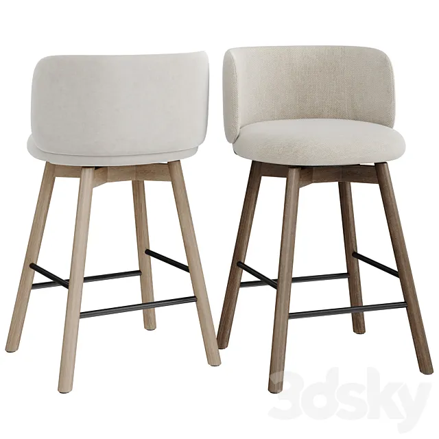 Devon Counter Stool by West Elm 3ds Max