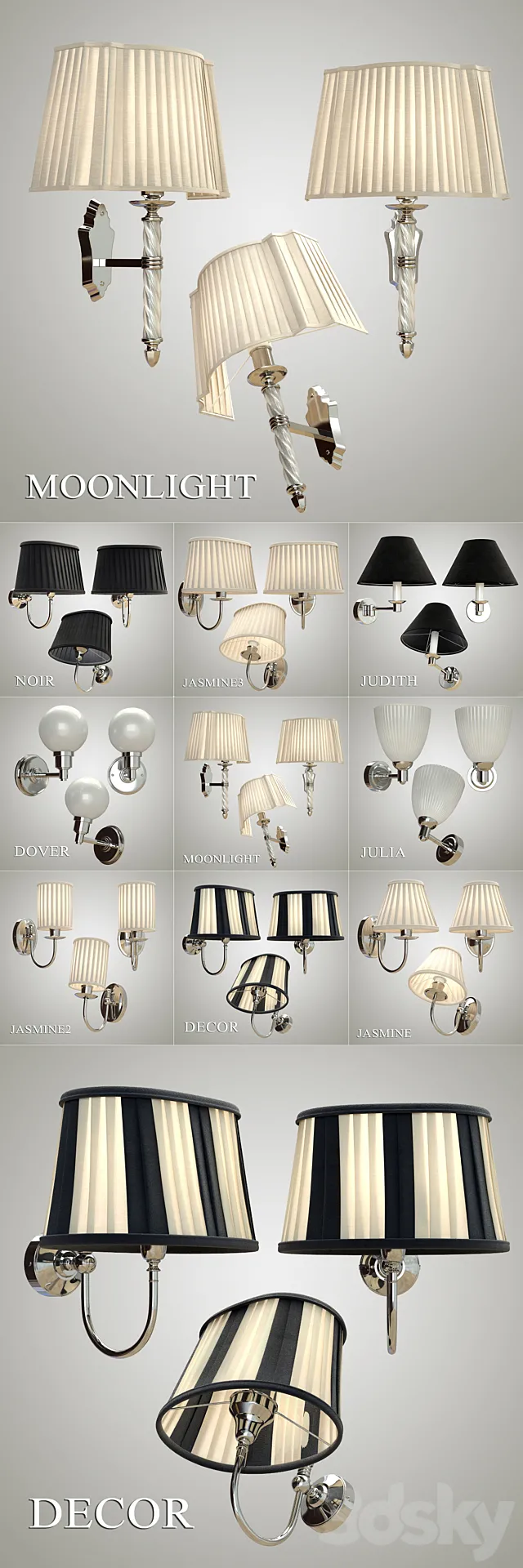 Devon & Devon _ Sconces PART 2 3DS Max Model