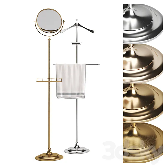 Devon & Devon Single Bathroom Accessories 3ds Max