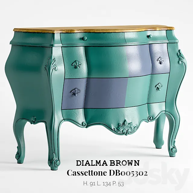 Dialma Brown – Cassettone DB005302 3ds Max