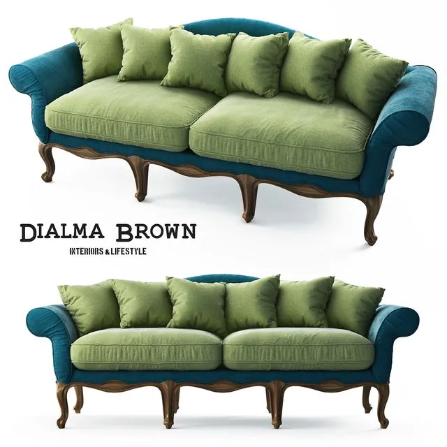 Dialma Brown Sofa DB005285 3dsMax Model