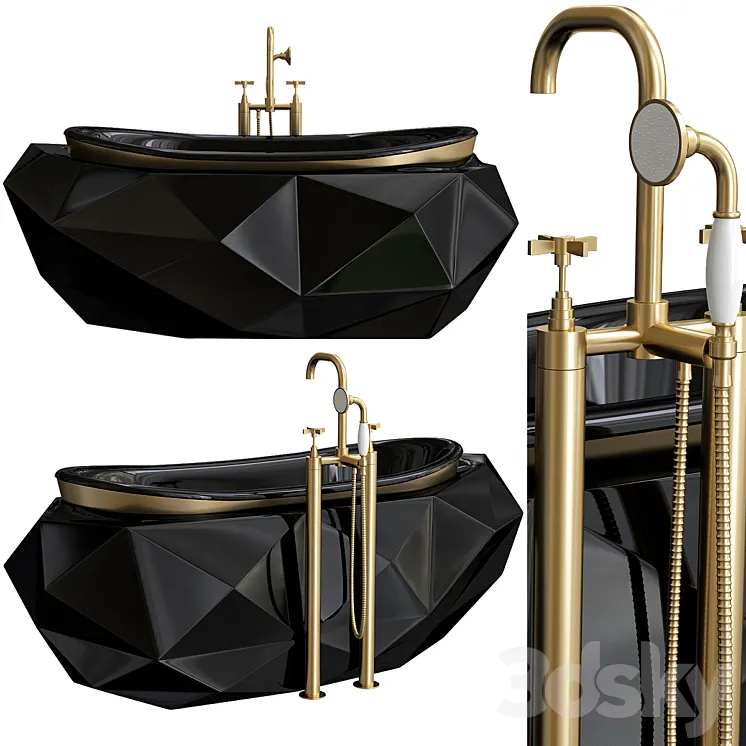 DIAMOND BATHTUB 3DS Max