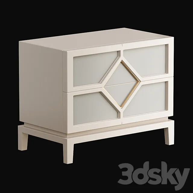 Diamond Bedside Table Frato Interiors 3ds Max