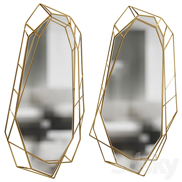 DIAMOND BIG MIRROR by maisonvalentina 3ds Max