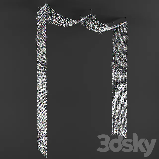 Diamonds Beaded Decor 3ds Max