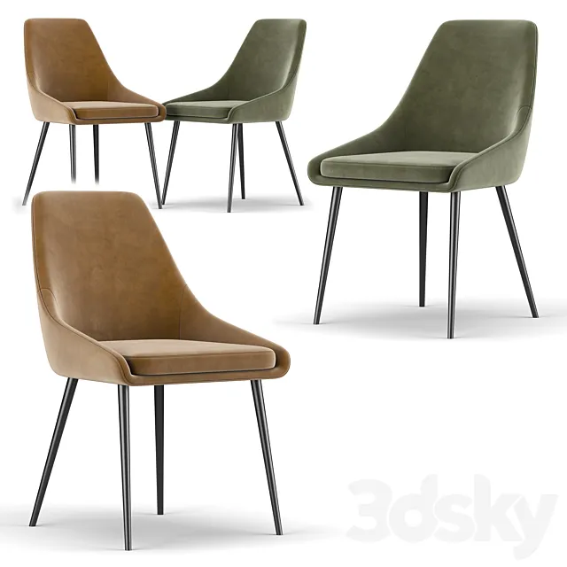 Diana Contemporary Dining Chairs 3ds Max