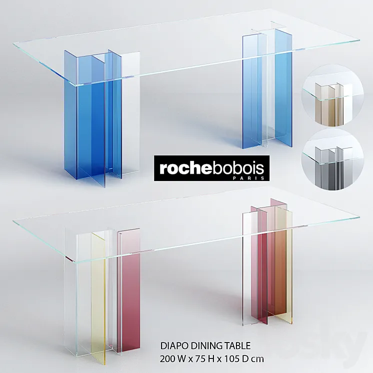 Diapo Table – Roche Bobois 3DS Max Model