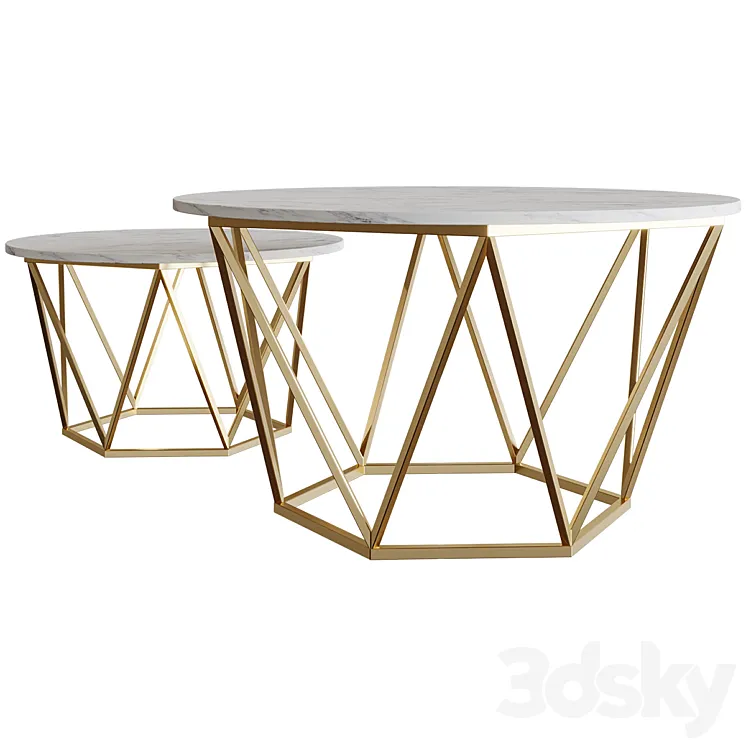 Diemer coffee table Coffee table 3DS Max