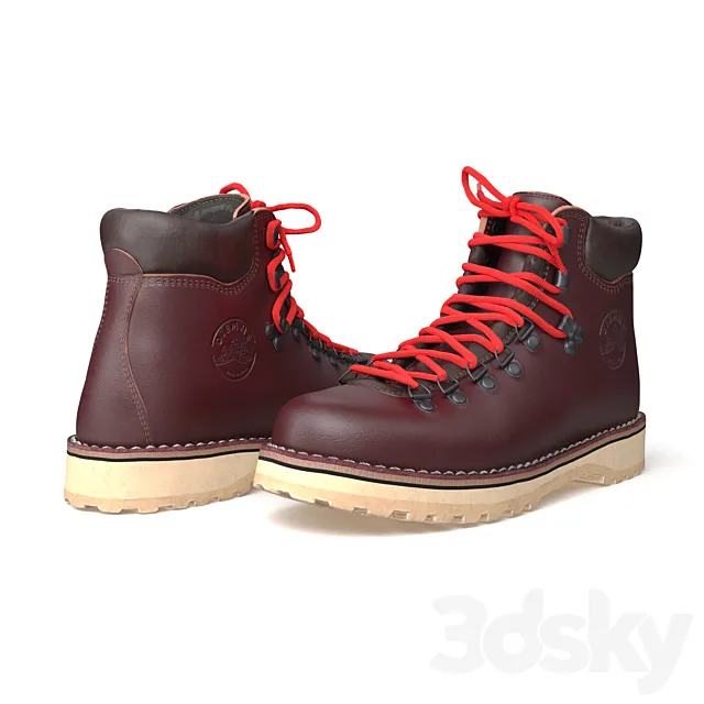 DIEMME boots 3DS Max Model