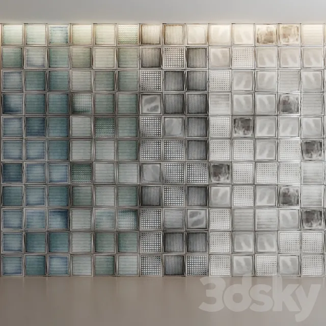 Diesel Glass Blocks by Iris Ceramica 3DS Max Model