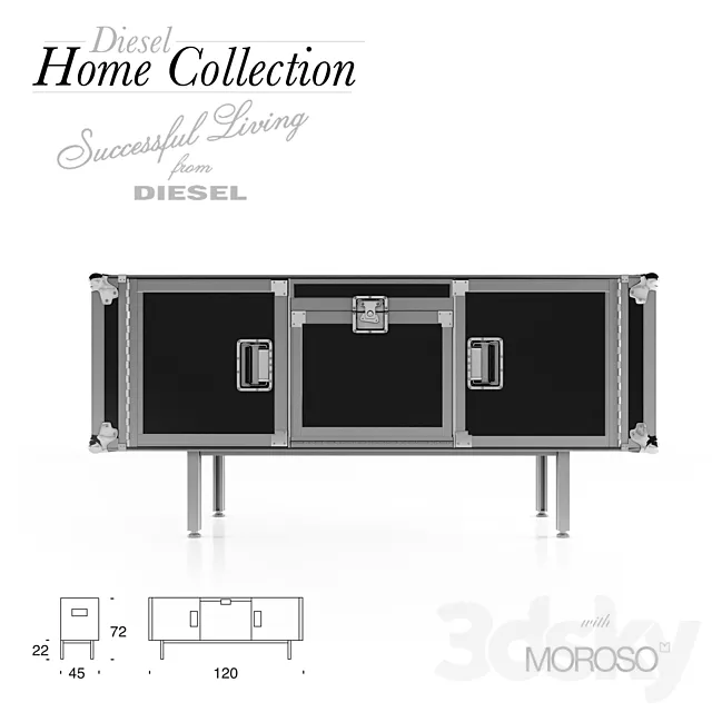 Diesel Total Flightcase 3DS Max Model