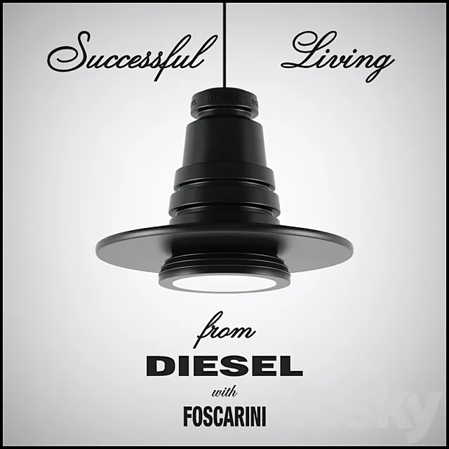 Diesel with Foscarini _ Tool Sospensione Grande 3DSMax File