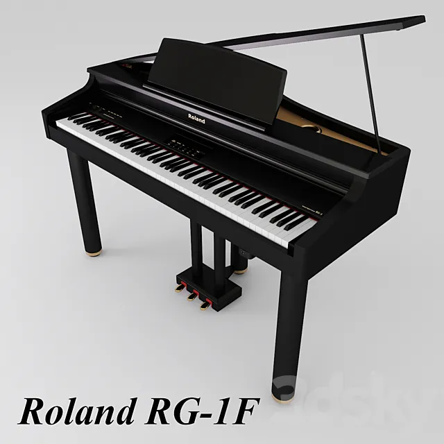 Digital mini piano Roland RG-1F 3DS Max Model