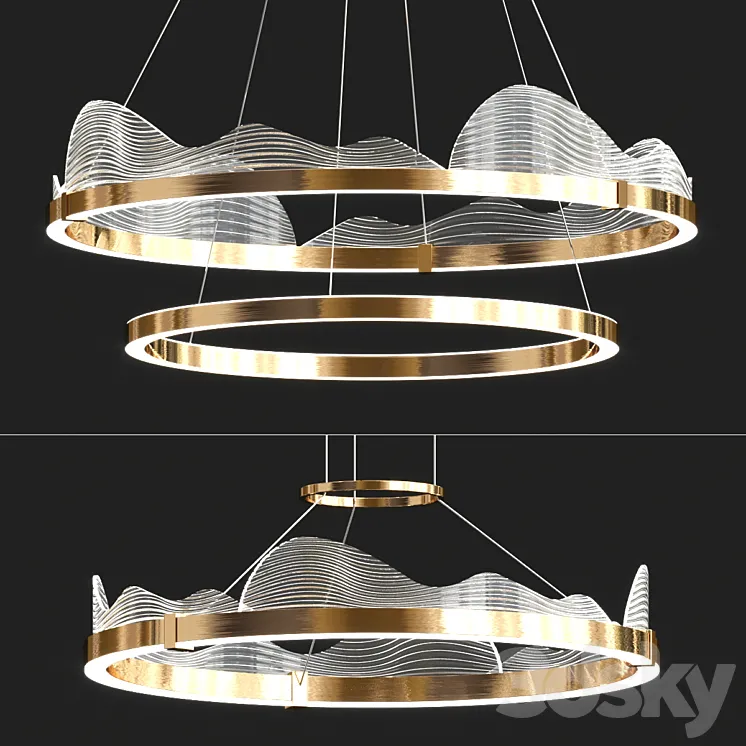 DIGNITY Lampatron Chandelier 3DS Max Model