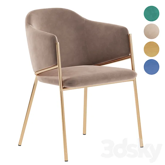 Dill dining chair 3ds Max